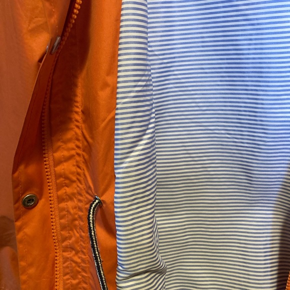 Bright Orange Hooded Rain Jacket - Picture 4 of 6